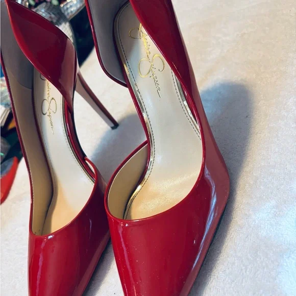 Almost Brand New Heels By JESSICA SIMPSON - Size 9M - Heel Height 4” - box 65 - Picture 6 of 10